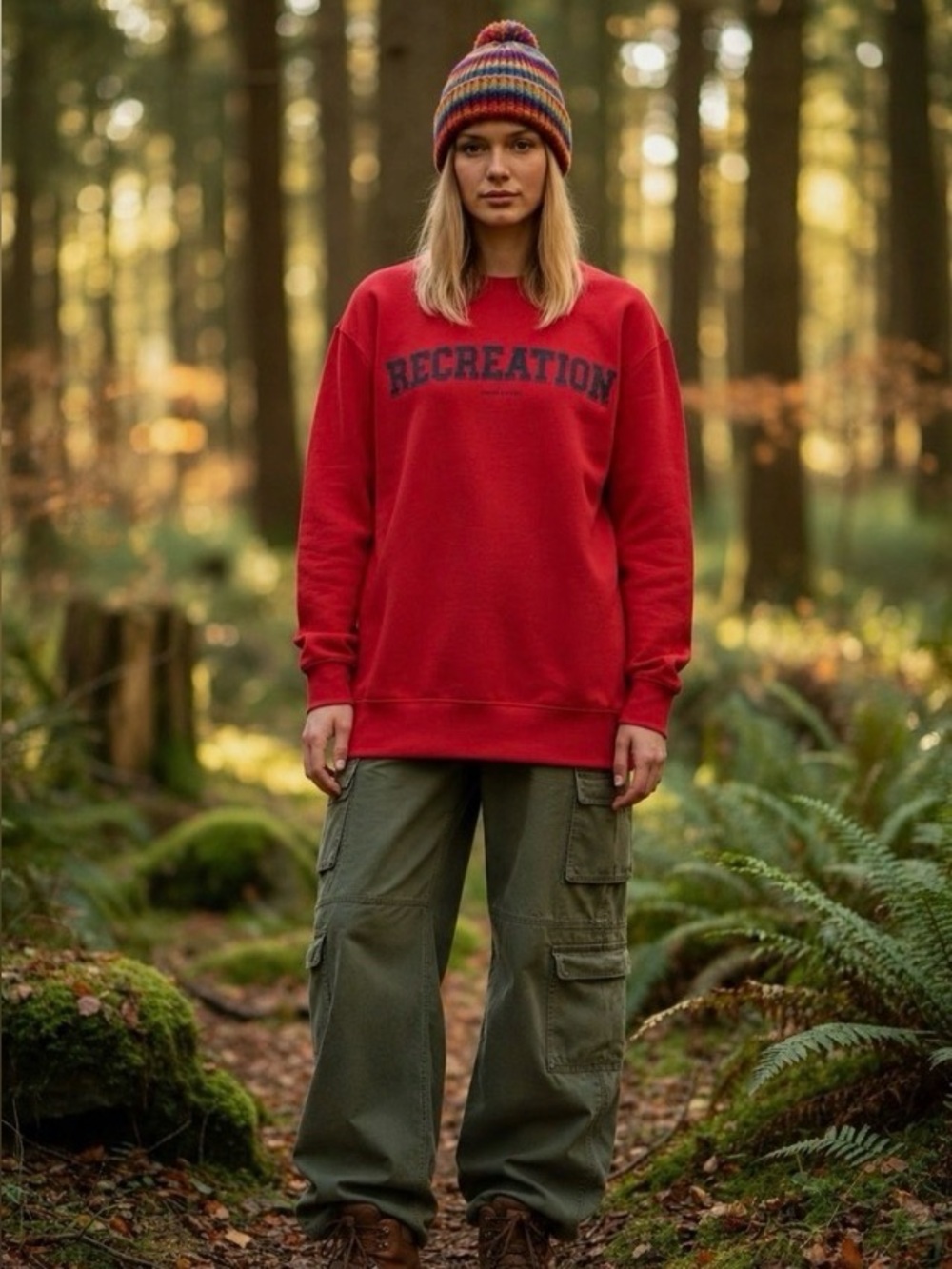 Outdoor Voices Recreation Graphic Crewneck Sweatshirt - Orange